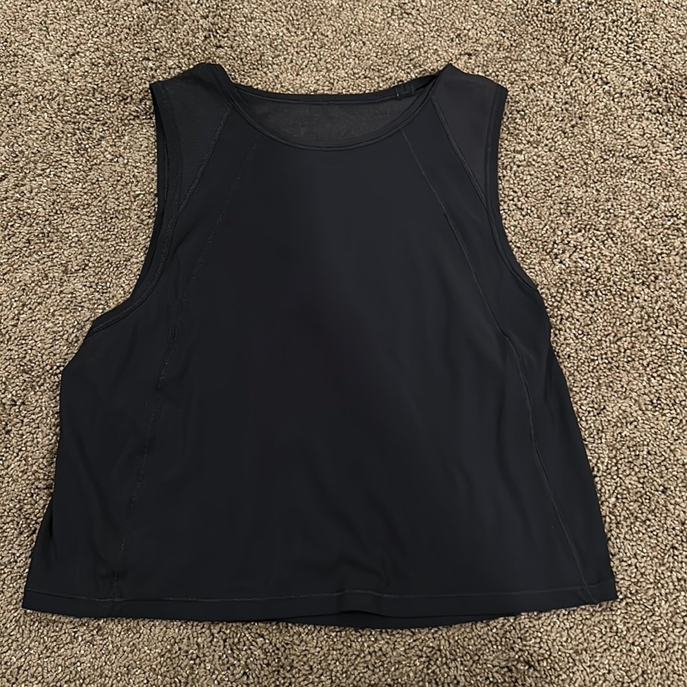 lululemon lemon workout tank size two black